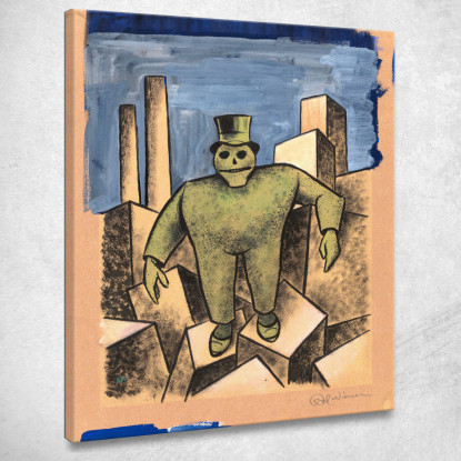 Capitalismo Karl Wiener kwn248 quadro stampato su tela