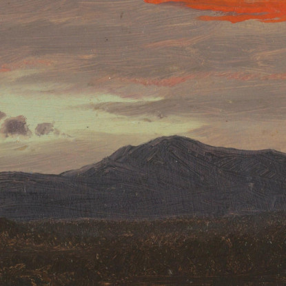 Monte Katahdin Dal Lago Katahdin Maine Frederic Edwin Church fec46 quadro stampato su tela