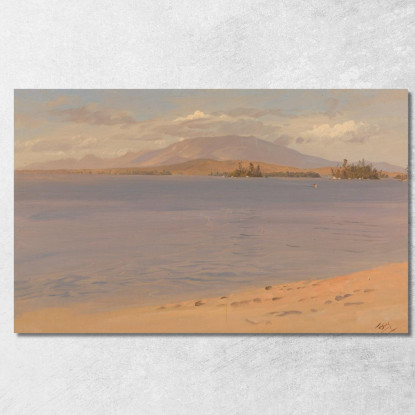 Monte Katahdin Dal Lago Millinocket Frederic Edwin Church fec47 quadro stampato su tela