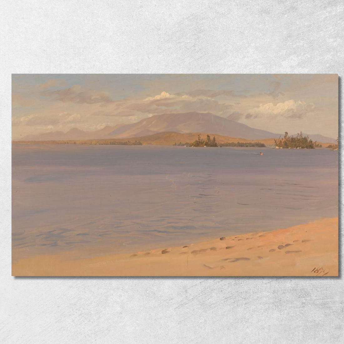 Monte Katahdin Dal Lago Millinocket Frederic Edwin Church fec47 quadro stampato su tela