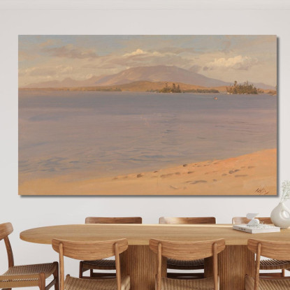 Monte Katahdin Dal Lago Millinocket Frederic Edwin Church fec47 quadro stampato su tela