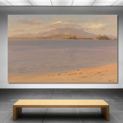 Monte Katahdin Dal Lago Millinocket Frederic Edwin Church fec47 quadro stampato su tela