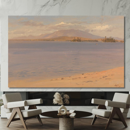 Monte Katahdin Dal Lago Millinocket Frederic Edwin Church fec47 quadro stampato su tela