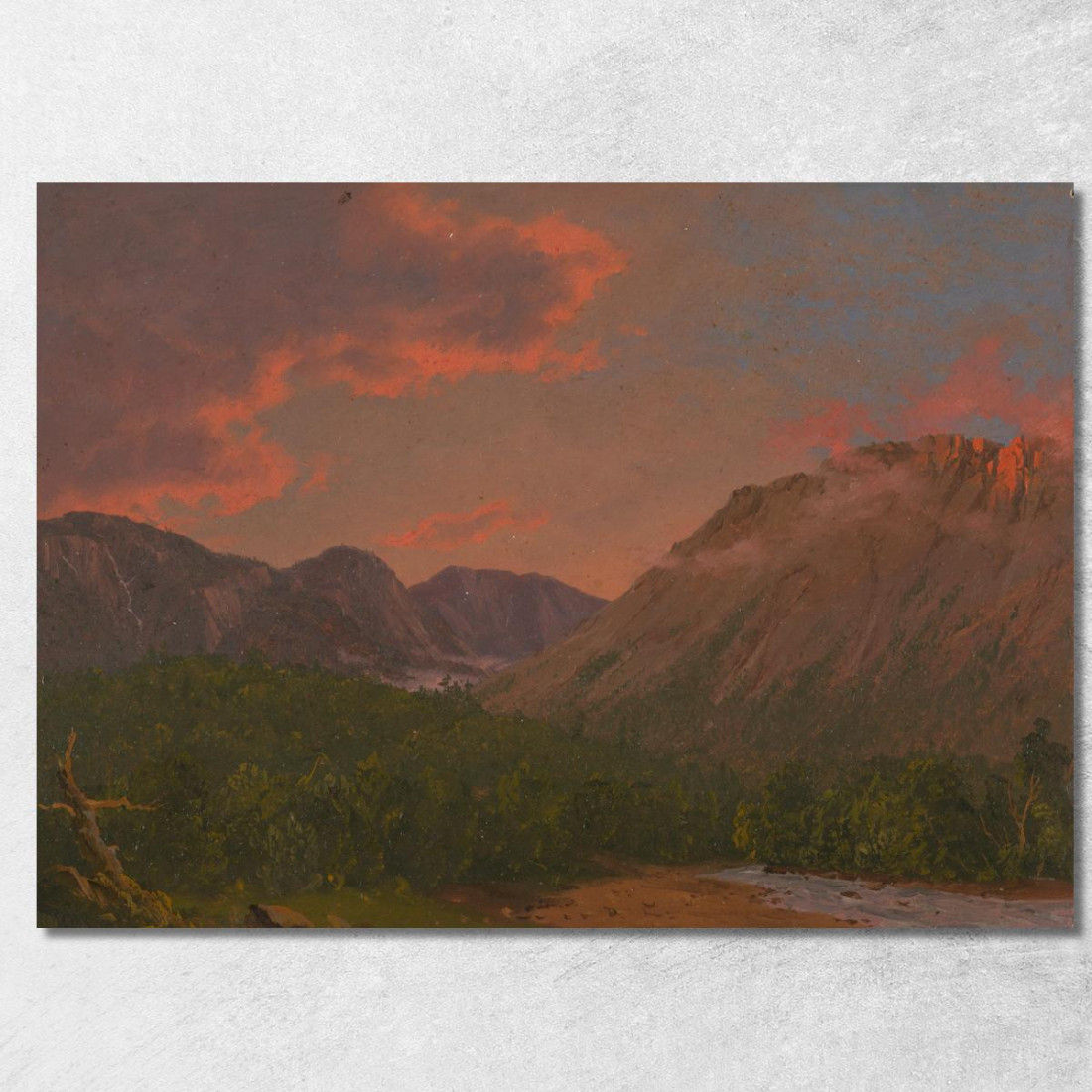 Paesaggio Montuoso Al Tramonto Frederic Edwin Church fec48 quadro stampato su tela