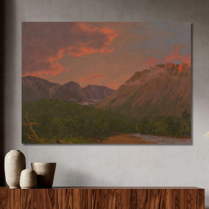 Paesaggio Montuoso Al Tramonto Frederic Edwin Church fec48 quadro stampato su tela
