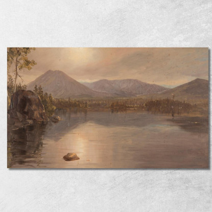 Monti Katahdin E Turner Dal Lago Katahdin Maine Frederic Edwin Church fec51 quadro stampato su tela