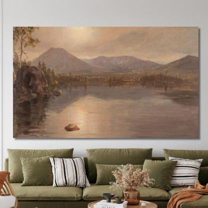 Monti Katahdin E Turner Dal Lago Katahdin Maine Frederic Edwin Church fec51 quadro stampato su tela