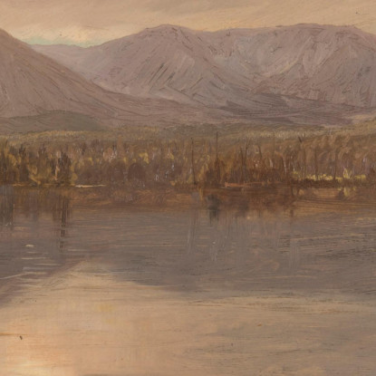 Monti Katahdin E Turner Dal Lago Katahdin Maine Frederic Edwin Church fec51 quadro stampato su tela