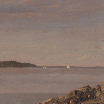 Isola Di Mount Desert Costa Del Maine Frederic Edwin Church fec52 quadro stampato su tela