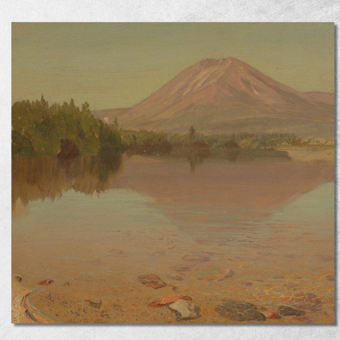 Monte Katahdin Dal Lago Katahdin Frederic Edwin Church fec53 quadro stampato su tela