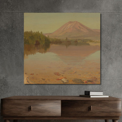Monte Katahdin Dal Lago Katahdin Frederic Edwin Church fec53 quadro stampato su tela