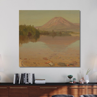 Monte Katahdin Dal Lago Katahdin Frederic Edwin Church fec53 quadro stampato su tela