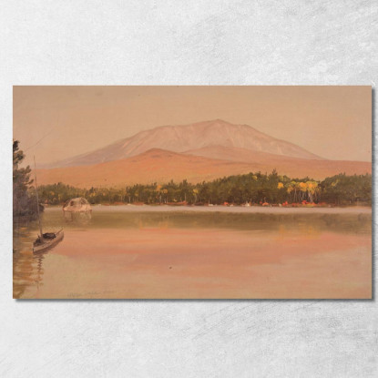 Monte Katahdin Da Togue Pond 2 Frederic Edwin Church fec54 quadro stampato su tela