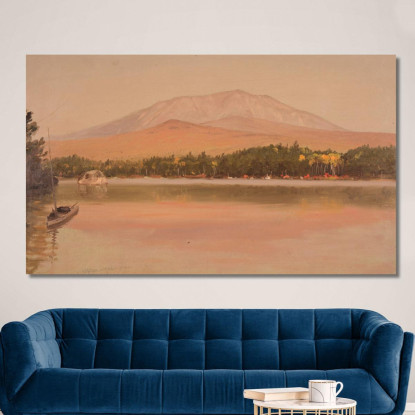 Monte Katahdin Da Togue Pond 2 Frederic Edwin Church fec54 quadro stampato su tela