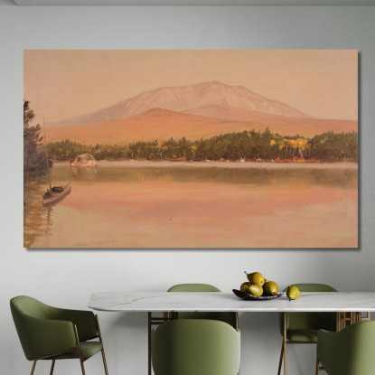Monte Katahdin Da Togue Pond 2 Frederic Edwin Church fec54 quadro stampato su tela