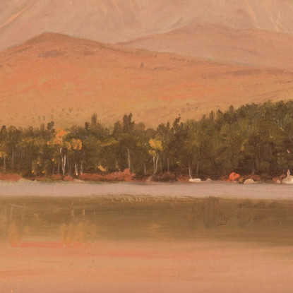Monte Katahdin Da Togue Pond 2 Frederic Edwin Church fec54 quadro stampato su tela
