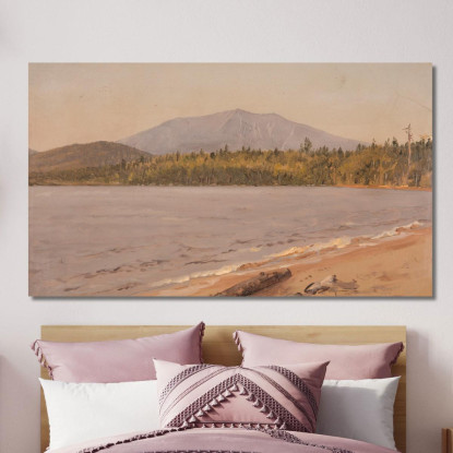 Monte Katahdin Da Togue Pond 4 Frederic Edwin Church fec55 quadro stampato su tela