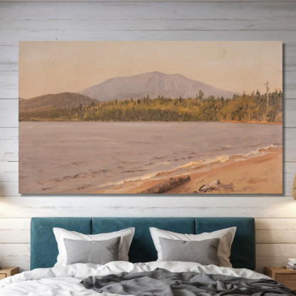 Monte Katahdin Da Togue Pond 4 Frederic Edwin Church fec55 quadro stampato su tela