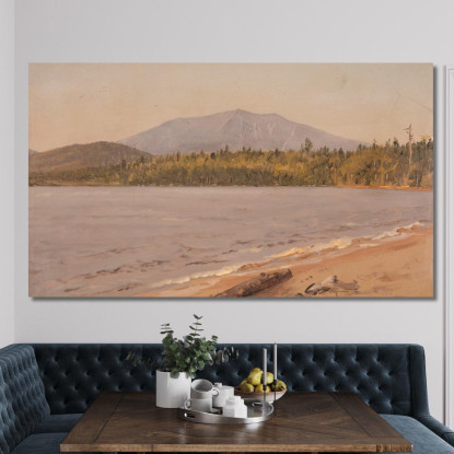 Monte Katahdin Da Togue Pond 4 Frederic Edwin Church fec55 quadro stampato su tela