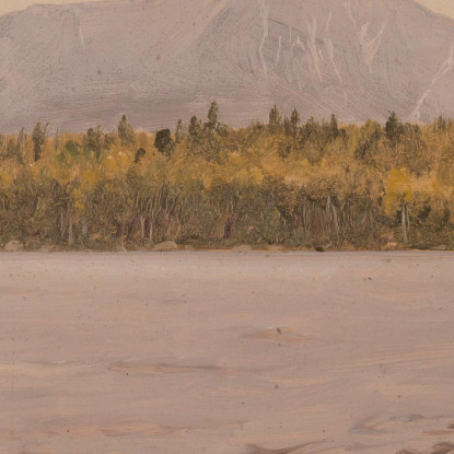 Monte Katahdin Da Togue Pond 4 Frederic Edwin Church fec55 quadro stampato su tela