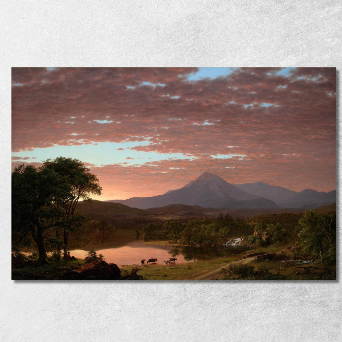 Monte Ktaadn Frederic Edwin Church fec56 quadro stampato su tela