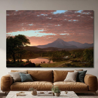 Monte Ktaadn Frederic Edwin Church fec56 quadro stampato su tela