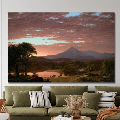 Monte Ktaadn Frederic Edwin Church fec56 quadro stampato su tela