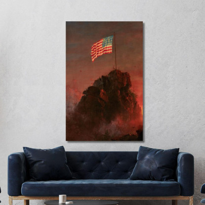 La Nostra Bandiera Frederic Edwin Church fec63 quadro stampato su tela