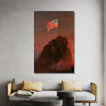 La Nostra Bandiera Frederic Edwin Church fec63 quadro stampato su tela