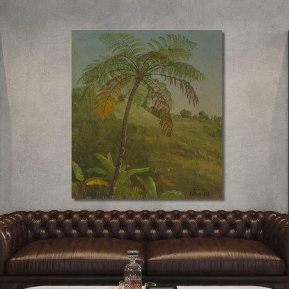 Palma Giamaica Frederic Edwin Church fec66 quadro stampato su tela