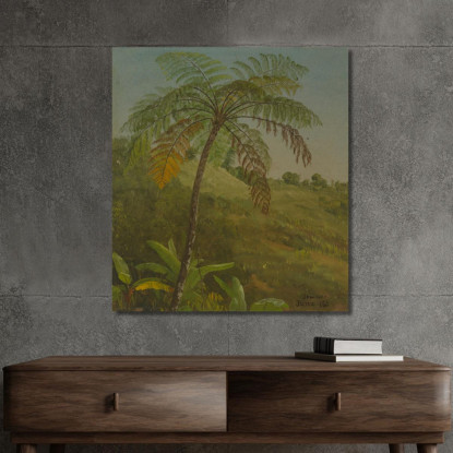 Palma Giamaica Frederic Edwin Church fec66 quadro stampato su tela