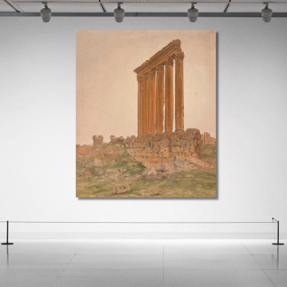 Rovine Del Tempio Di Zeus Baalbek Frederic Edwin Church fec73 quadro stampato su tela