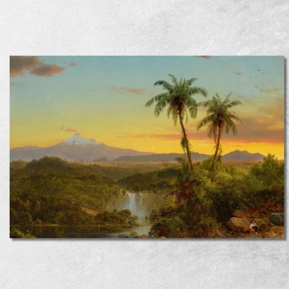 Paesaggio Sudamericano 2 Frederic Edwin Church fec75 quadro stampato su tela