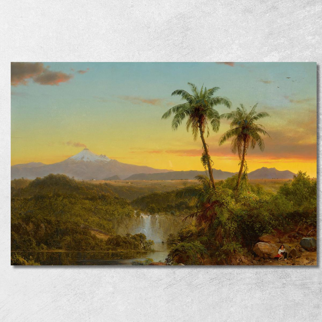 Paesaggio Sudamericano 2 Frederic Edwin Church fec75 quadro stampato su tela