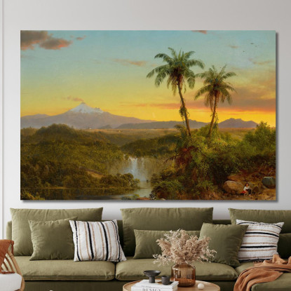 Paesaggio Sudamericano 2 Frederic Edwin Church fec75 quadro stampato su tela