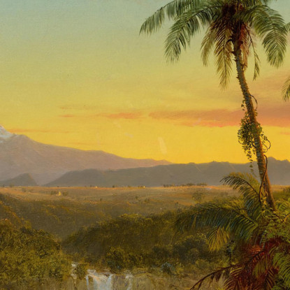 Paesaggio Sudamericano 2 Frederic Edwin Church fec75 quadro stampato su tela