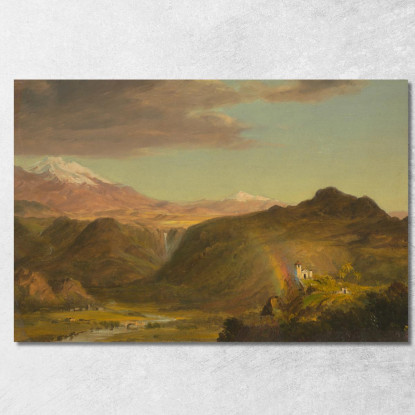 Paesaggio Sudamericano Frederic Edwin Church fec76 quadro stampato su tela