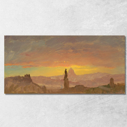 San Pietro Roma Frederic Edwin Church fec77 quadro stampato su tela