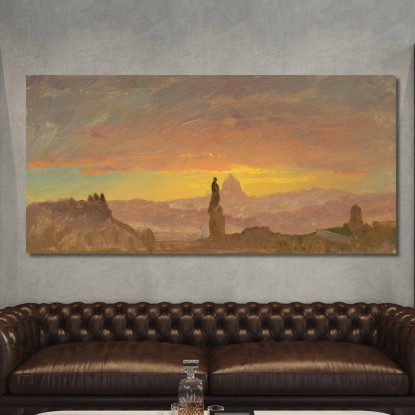 San Pietro Roma Frederic Edwin Church fec77 quadro stampato su tela