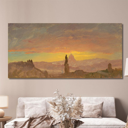 San Pietro Roma Frederic Edwin Church fec77 quadro stampato su tela