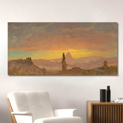 San Pietro Roma Frederic Edwin Church fec77 quadro stampato su tela