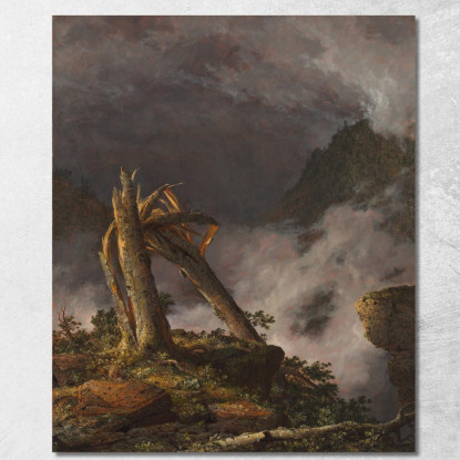 Tempesta Sulle Montagne Frederic Edwin Church fec78 quadro stampato su tela