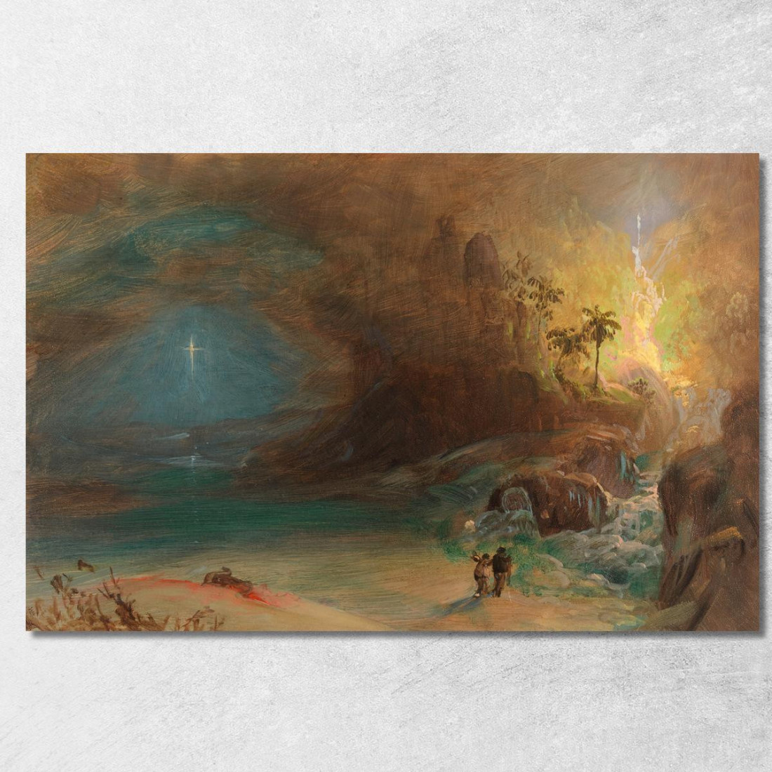 Studio Per "Apoteosi Di Thomas Cole" Frederic Edwin Church fec79 quadro stampato su tela