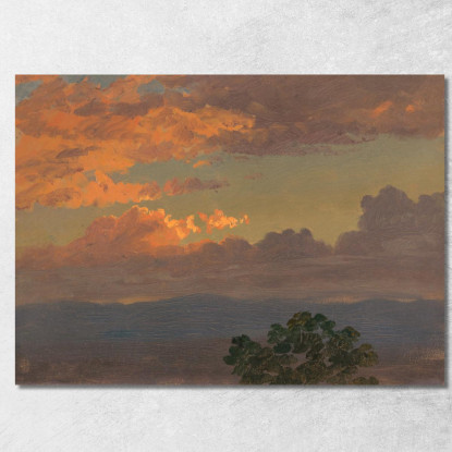 Tramonto 2 Frederic Edwin Church fec81 quadro stampato su tela
