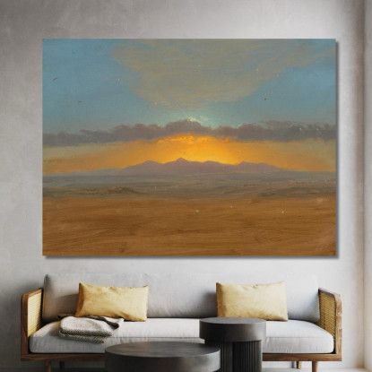 Tramonto 3 Frederic Edwin Church fec82 quadro stampato su tela