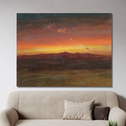 Tramonto 5 Frederic Edwin Church fec83 quadro stampato su tela