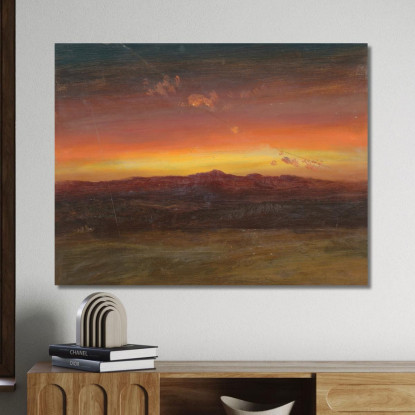 Tramonto 5 Frederic Edwin Church fec83 quadro stampato su tela