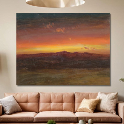 Tramonto 5 Frederic Edwin Church fec83 quadro stampato su tela
