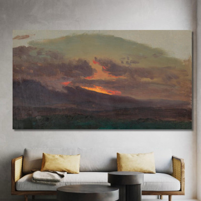 Tramonto Sui Monti Catskill Frederic Edwin Church fec84 quadro stampato su tela
