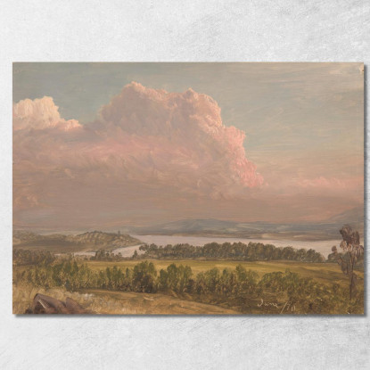 Tramonto Sulla Valle Dell'Hudson Frederic Edwin Church fec87 quadro stampato su tela
